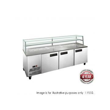 Temperate Thermaster SCB21 three door DELUXE Sandwich Bar