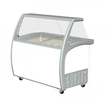 Exquisite SD415S2 IceCream Freezer with Glass Canopy