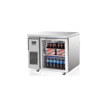 SKIPIO SGR91 Stainless Steel 1 Glass Door Undercounter Fridge