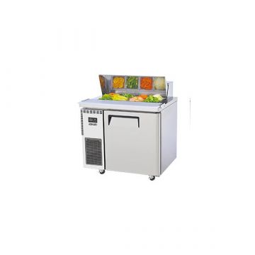 SKIPIO SHR91 Stainless Steel 1 Solid Door Salad Prep Fridge