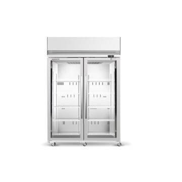 SKOPE SKFT1300NA 2 Glass Door Upright Display or Storage Freezer