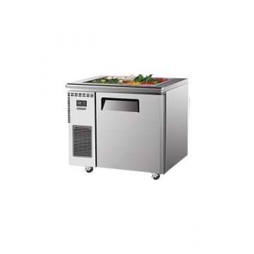 SKIPIO SSR91 Stainless Steel 1 Solid Door Salad Prep Fridge