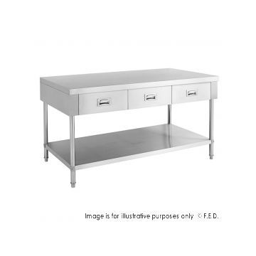 MODULAR SYSTEMS SWBD61500 Work bench with 3 Drawers and Undershelf