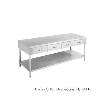 MODULAR SYSTEMS SWBD71800 Work bench with 4 Drawers and Undershelf