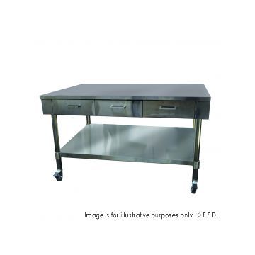 MODULAR SYSTEMS Work Bench with 3 Drawers and Under Shelf SWBD83