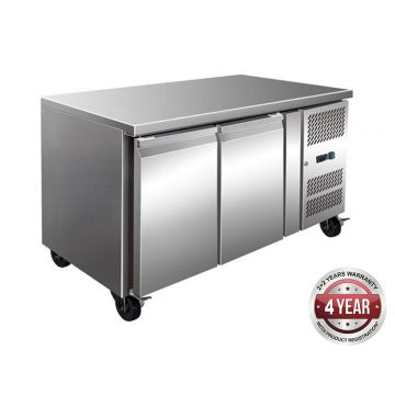 Thermaster GN2100TN TROPICALISED 2 Door Gastronorm Bench Fridge