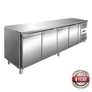 Thermaster GN4100TN TROPICALISED 4 Door Gastronorm Bench Fridge