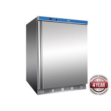 Thermaster HF200G Stainless Steel Bar Freezer with Glass Door