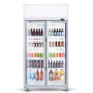 Skope TME1000A 2 Door Glass Chiller Fridge