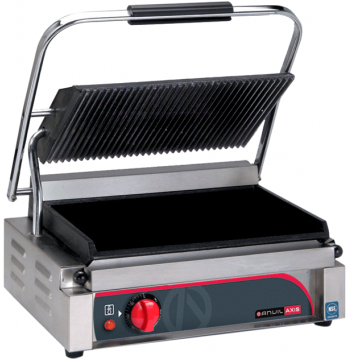 Anvil TSS2000 Panini Press Single Ribbed Top Flat Bottom