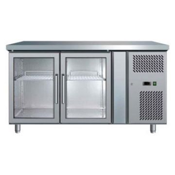 Bromic UBC1360GD 2 door Glass Door Gastronorm Underbar Fridge