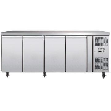 Bromic UBC2230SD 4 door Stainless Solid Door Gastronorm Underbar Fridge