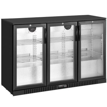 Exquisite UBC330 3 Swing Glass Door Backbar Chiller