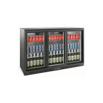 Exquisite UBC330S Three Sliding Glass Door Backbar Chiller