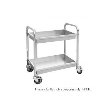 Modular Systems YC102D Stainless Steel Trolley with 2 Shelves