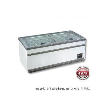 Thermaster SUPERMARKET ZCDE185S 650Lt Island Dual Temperature Freezer Chiller